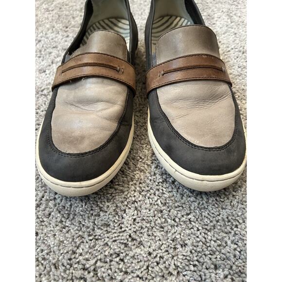 Taos Upward Brown Leather Slip On Comfort Loafer Sneakers Size 9 - Picture 3 of 11